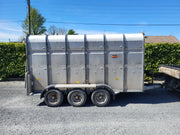 Hudson 12ft x 6ft Tri Axle Livestock Trailer