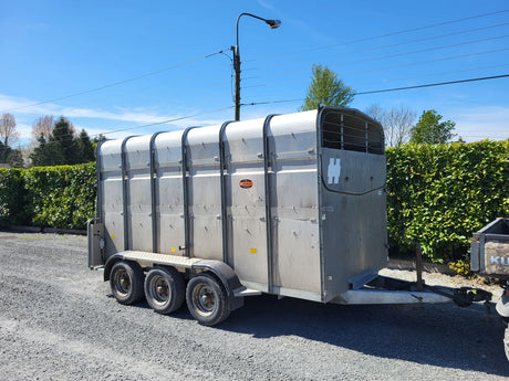 Hudson 12ft x 6ft Tri Axle Livestock Trailer