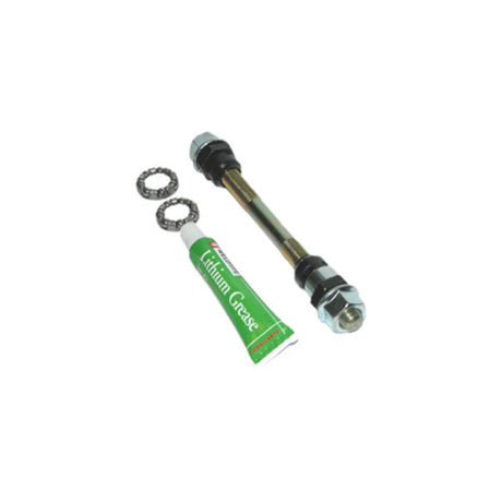 Weldtite 9 mm Front Axle w/ Bearings & Grease | Chromoly Hub Axle HUP8311