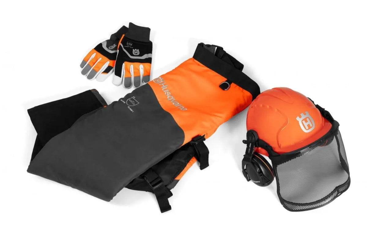Husqvarna Chainsaw Protective Clothing Kit - Helmet, Gloves & Chaps | 5295201-02