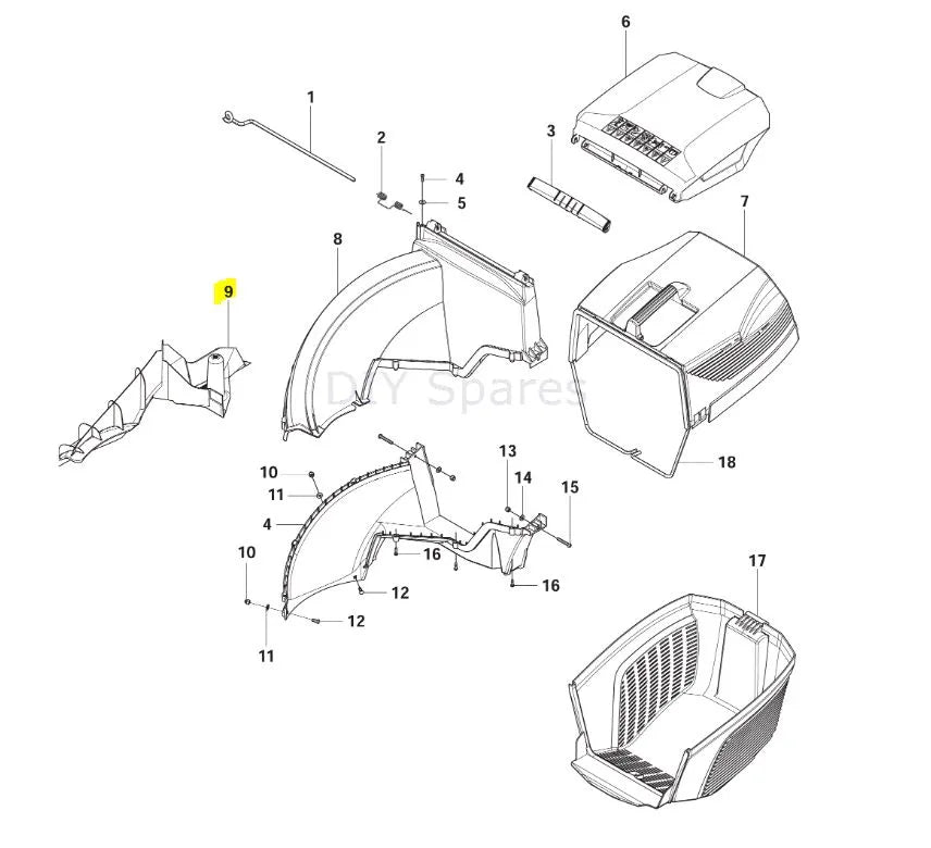 Husqvarna Mulch Plug LC48 - Compatible with LC48 & LC348 Series | 5041371-01