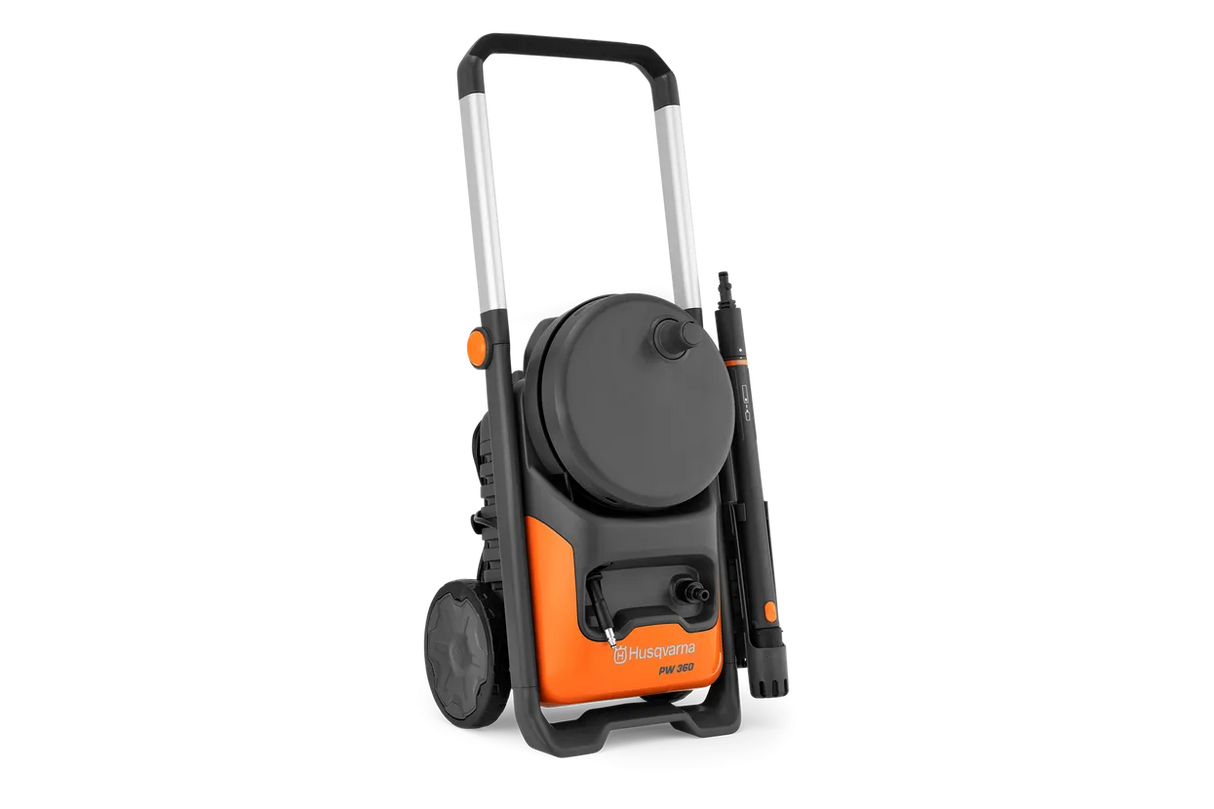 Husqvarna PW 360 Pressure Washer | 160 Bar, 3-in-1 Lance & Hose Reel