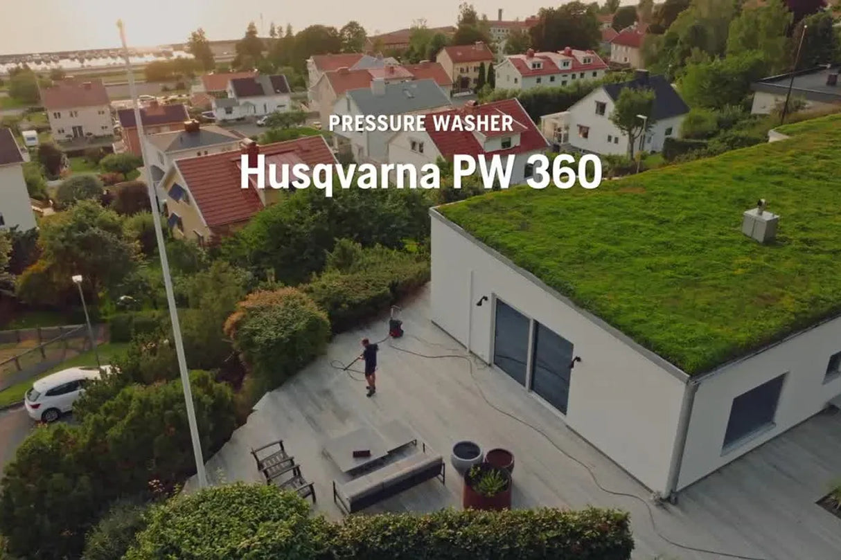 Husqvarna PW 360 Pressure Washer | 160 Bar, 3-in-1 Lance & Hose Reel