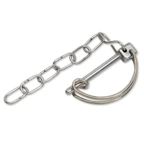 Ifor Williams Trailer Safety Pin with Chain - Original Split Pin for HB Series