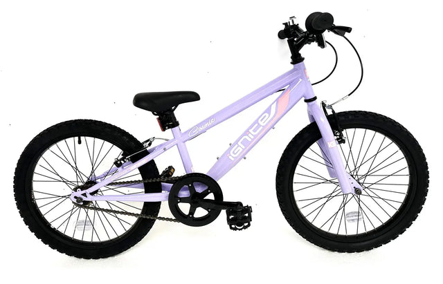 IGNITE Cosmic 20" Wheel Girls Lavender Bike | Stylish & Fun Kids Bicycle