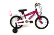 Ignite Starlet 14 Girls Bike Cerise - 4-6 Years | Kids Bike with Stabilisers & Bell