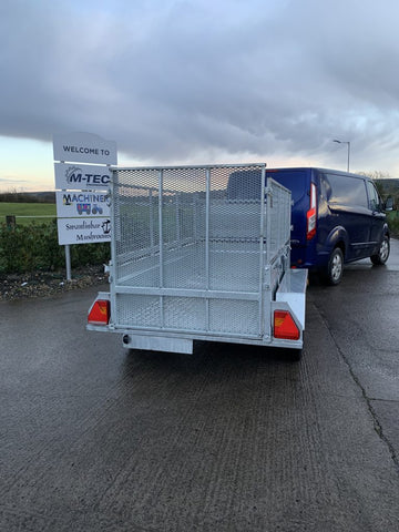 M-Tec 8ft x 4ft 2" Twin Axle Trailer