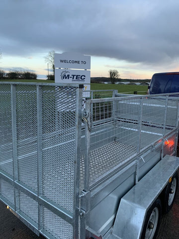M-Tec 8ft x 4ft 2" Twin Axle Trailer
