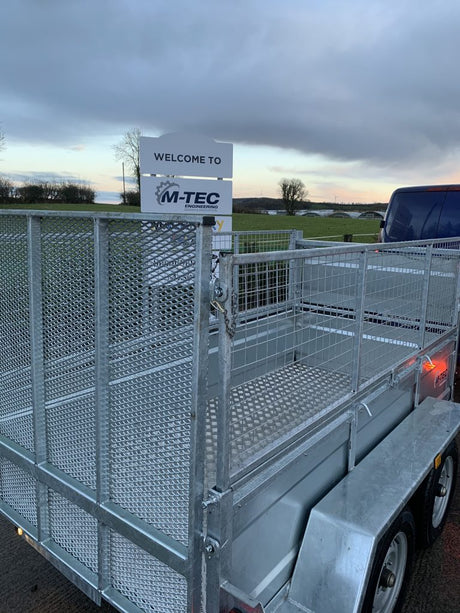 M-Tec 8ft x 4ft 2" Twin Axle Trailer