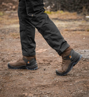 Xpert Warrior SBP Safety Laced Boots Brown