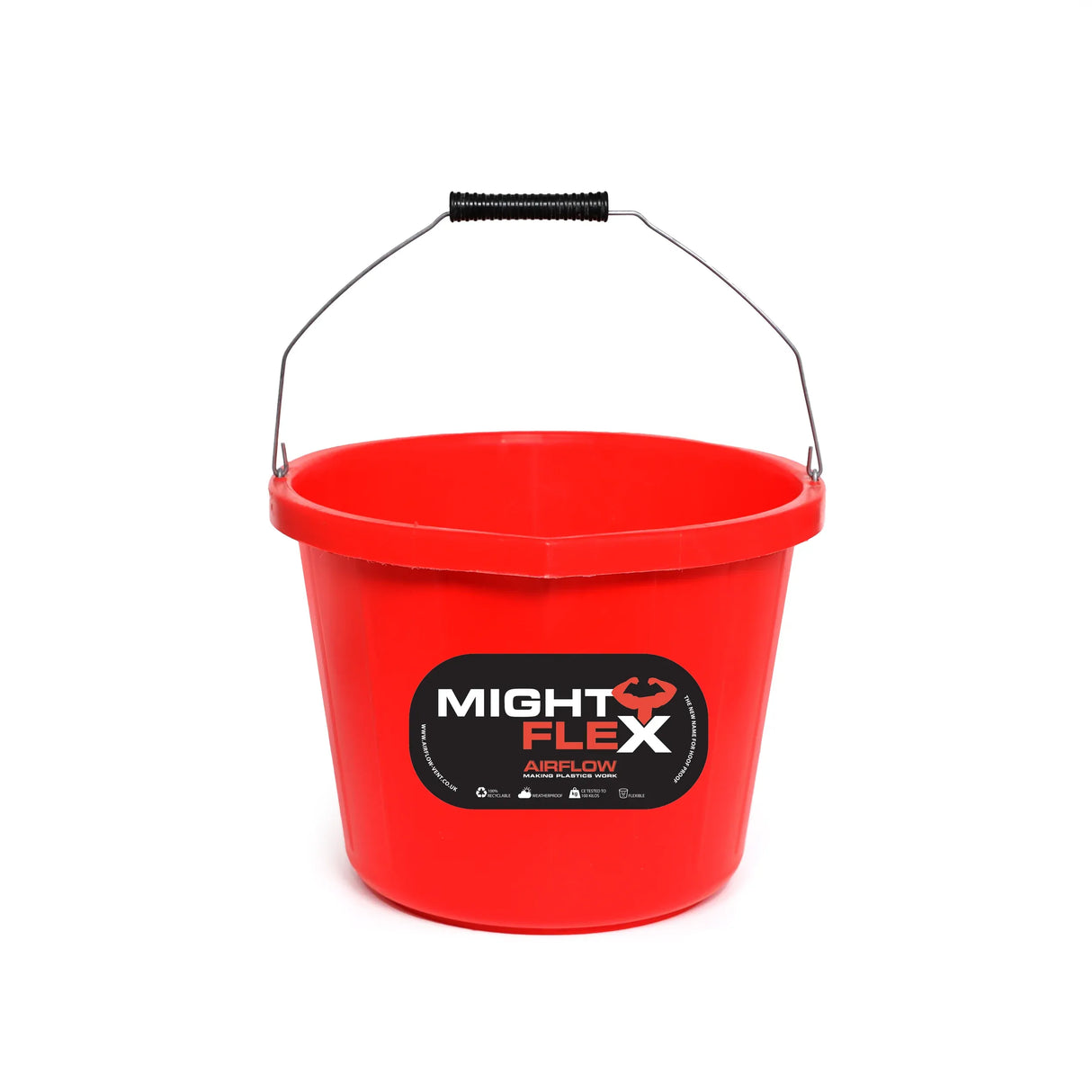 Airflow Hoof Proof Bucket Red 15L