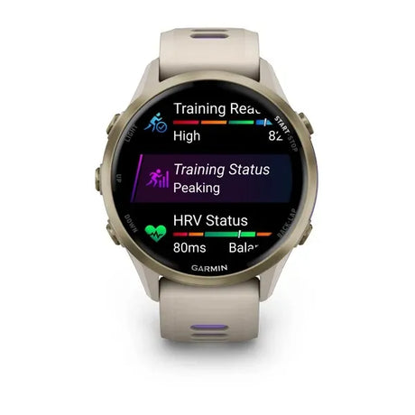 Garmin Forerunner 970 GPS Running Watch - French Grey/Translucent Indigo, Fitness & Health Tracker