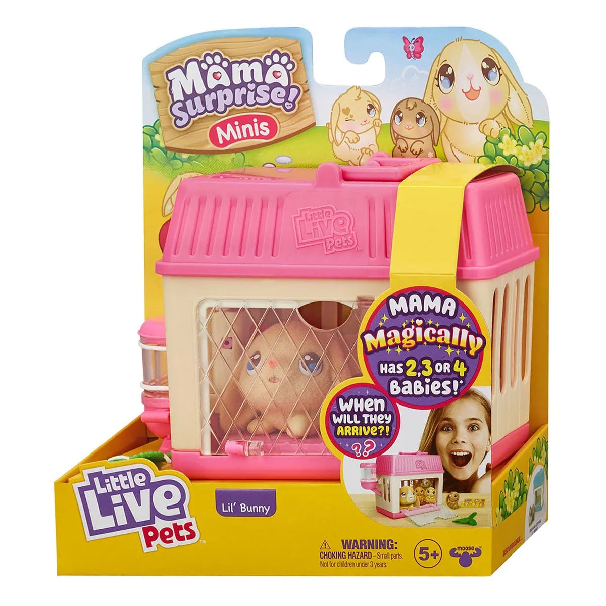 Little Live Pet Mama Surprise Mini Toy Rabbit - Pink