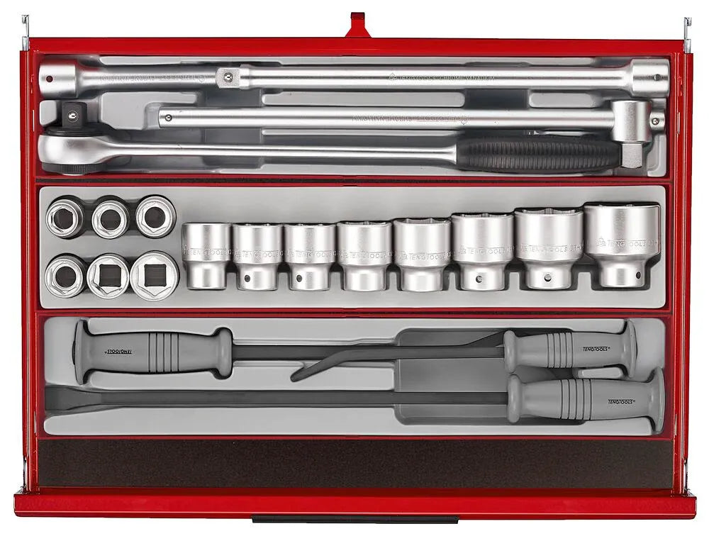 Teng Tools 26" PRO35 Mega Master tool kit 1033 pieces red