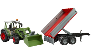 Bruder Fendt Vario 211 with frontloader and tipping trailer