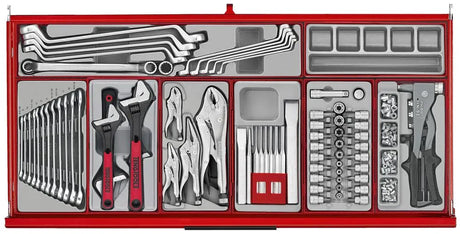 Teng Tools 37" PRO35 Roller Cabinet Tool Kit 595 Pieces Red