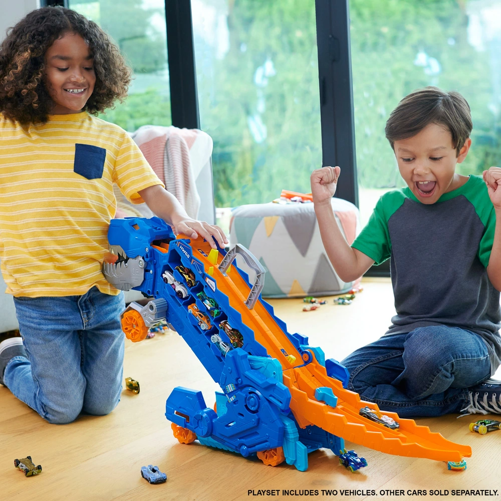 Hot Wheels City Ultimate T-Rex Transporter Playset