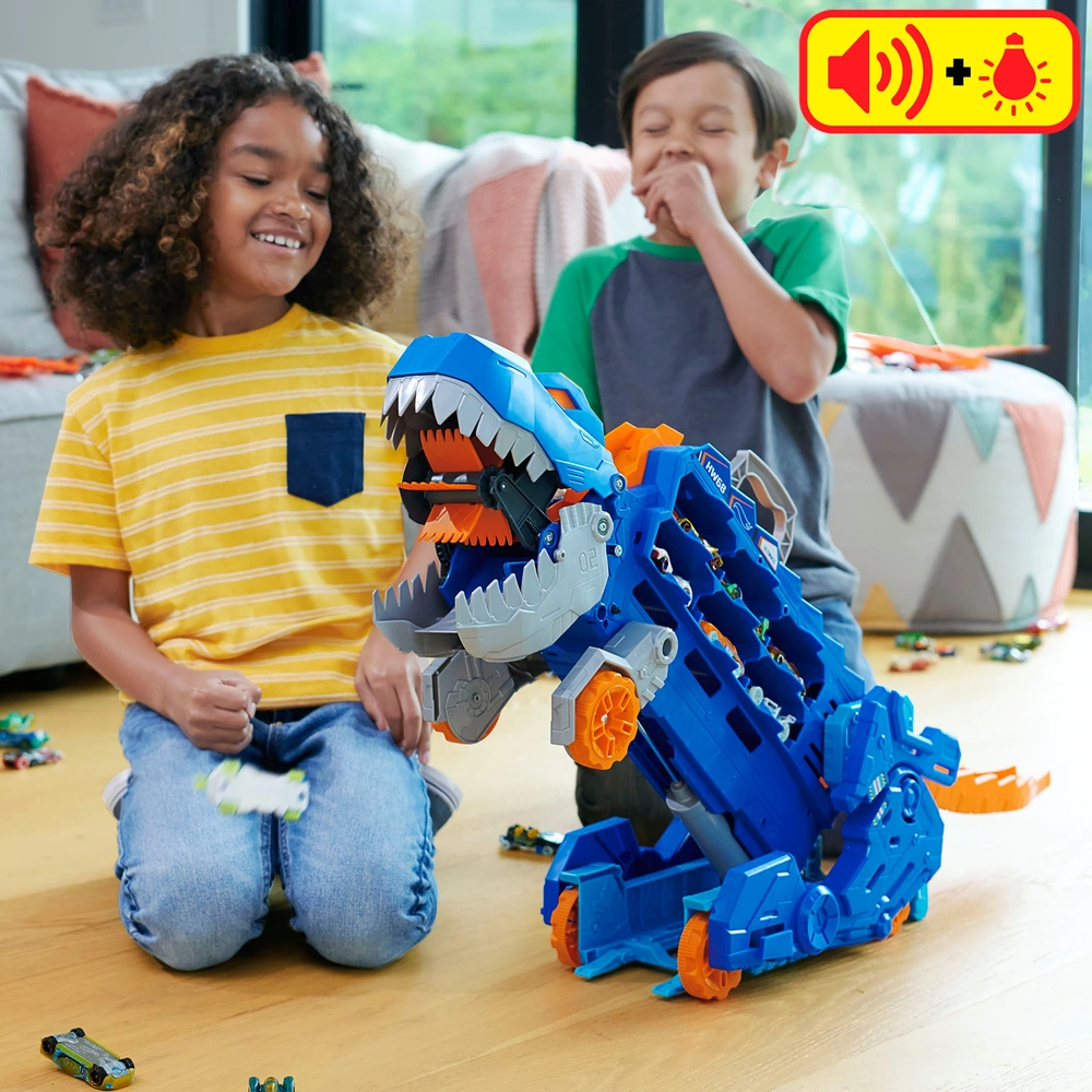 Hot Wheels City Ultimate T-Rex Transporter Playset