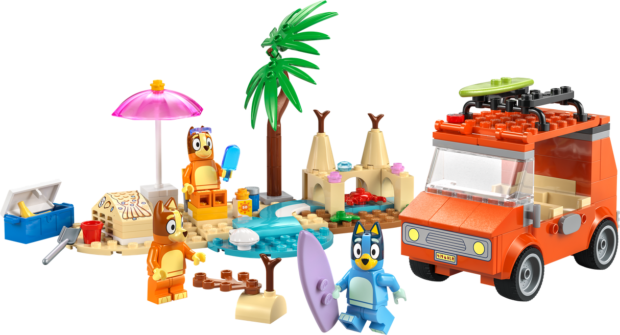 LEGO Bluey 11202 Blueys Beach & Family Car Trip