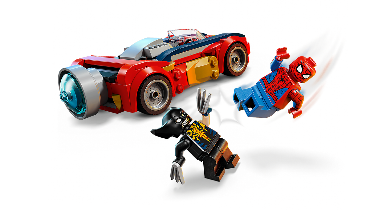 LEGO Marvel 76336 Spider-Man Car vs. Venomized Wolverine