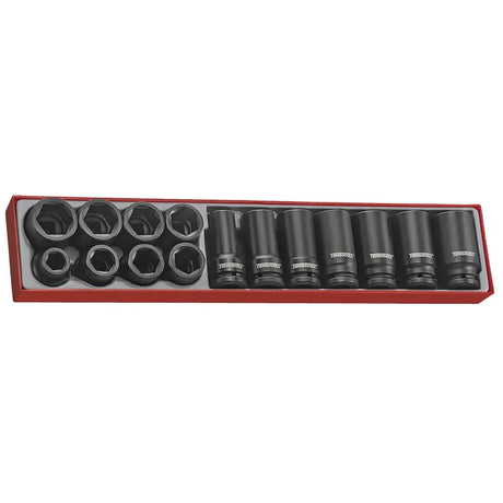 Teng Tools 3/8" & 1/2" Hex Impact Socket Set (15Pcs)