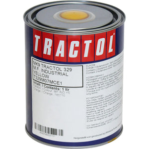 Tractol Paint M.F. Industrial Yellow 1L - High Gloss Finish for Agricultural & Construction Equipment - MK9