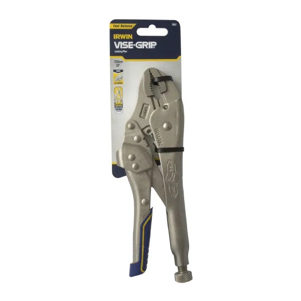 Irwin 10WR Fast Release Vise‑Grip Locking Pliers with Wire Cutter - 250 mm Curved Jaw
