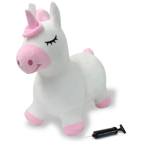 JAMARA - HoppyDoo Plush Unicorn Bouncy Hopper (Pump Included)