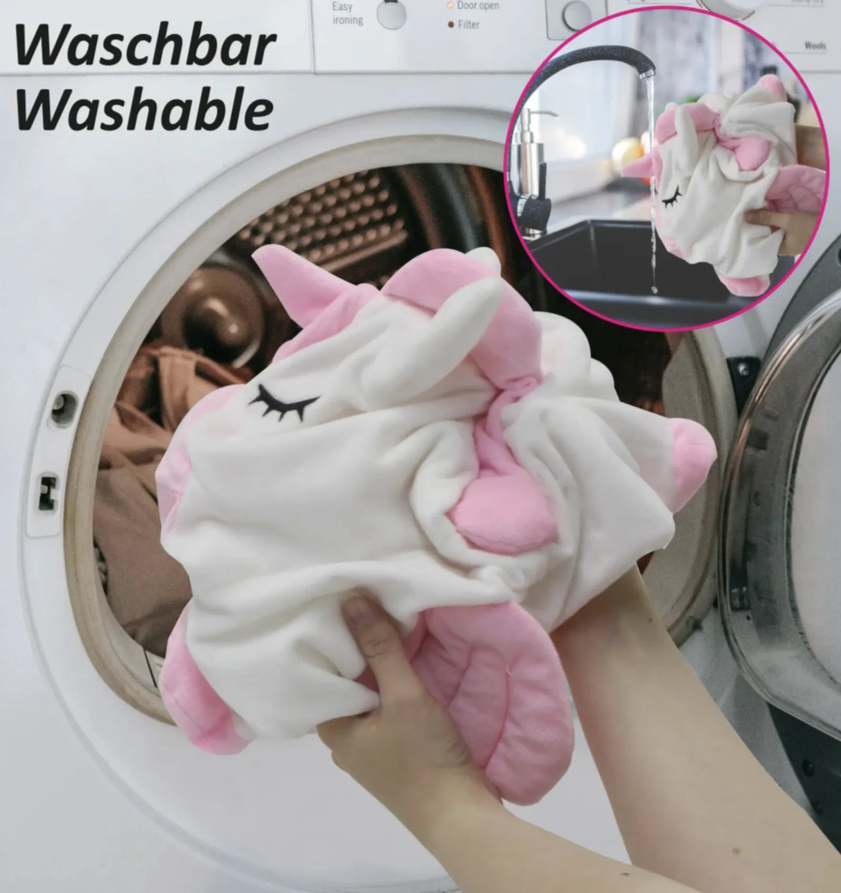 JAMARA - HoppyDoo Plush Unicorn Bouncy Hopper (Pump Included)
