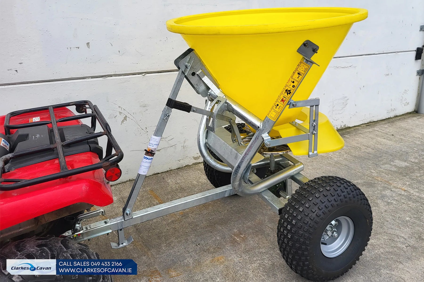 Jarmet Quad Salt Spreader with Cover - 300L Capacity