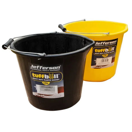 Jefferson 15 Litre Tuff-Bull Bucket (Black)
