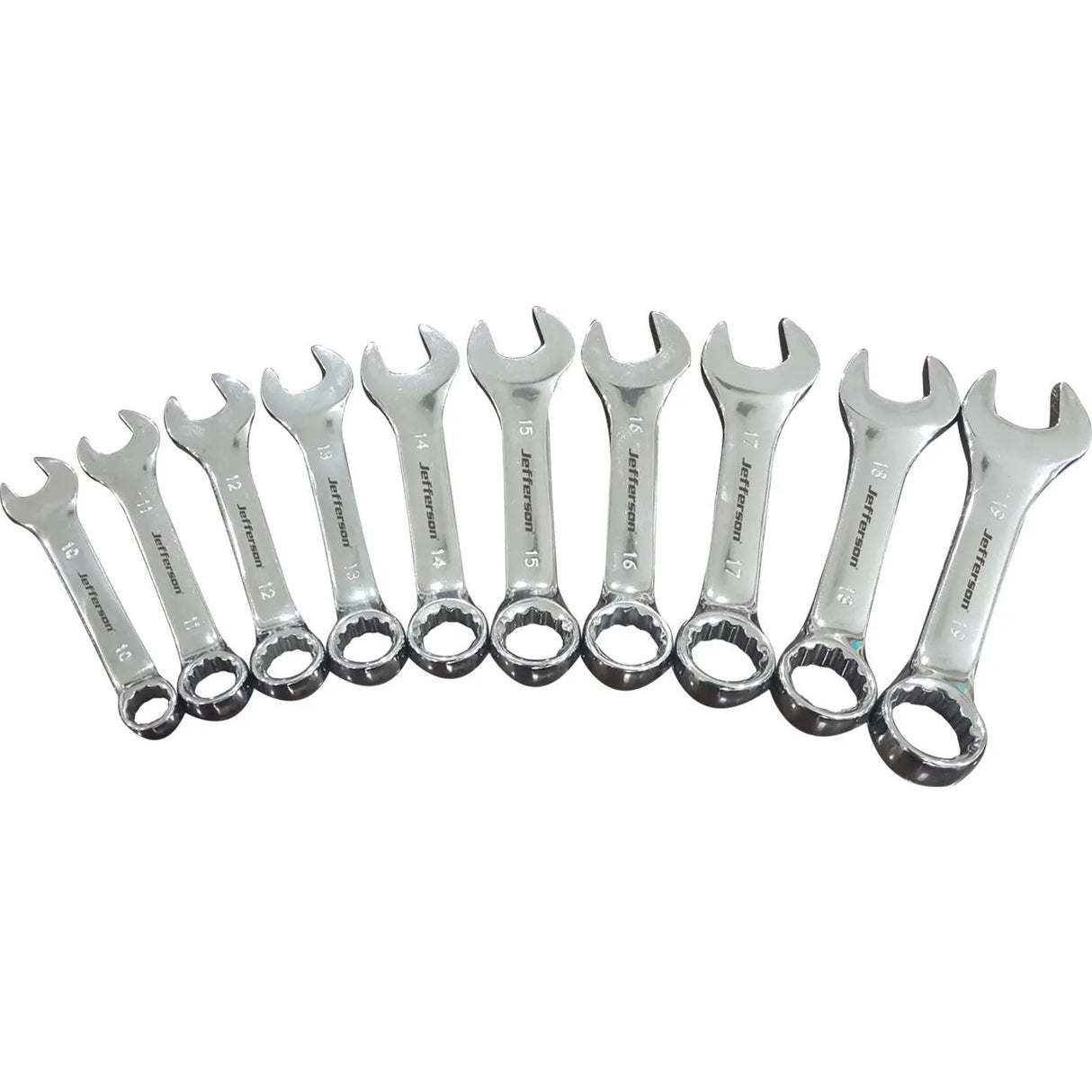 Jefferson 10 Piece Stubby Spanner Set