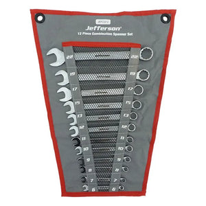 Jefferson 12 Piece Combination Ratchet Spanner Set