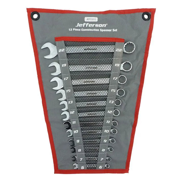 Jefferson 12 Piece Combination Ratchet Spanner Set