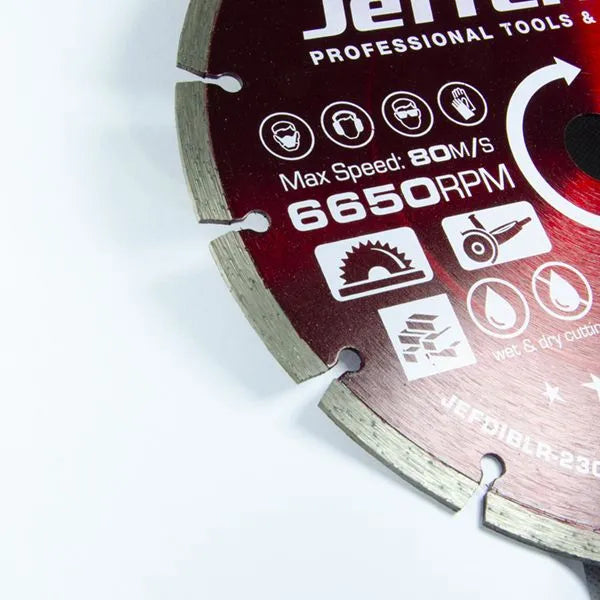 Jefferson 115mm Diamond Blade - High-Density General Purpose Cutting Blade, 22mm Bore, Max RPM 13,300
