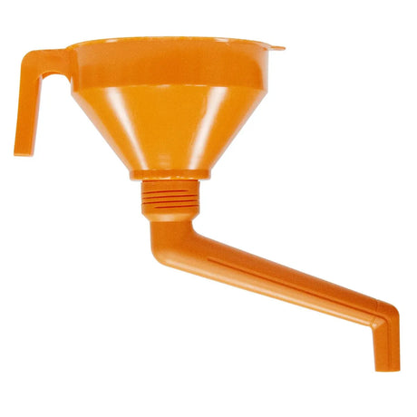 Jefferson 1.2 Litre HDPE Offset Funnel with Brass Strainer - JEFOFFSTFUN