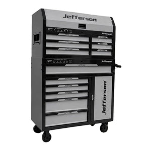 Jefferson 12 Drawer Professional Tool Chest Grey