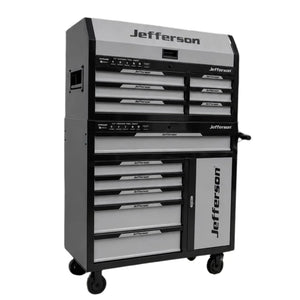 Jefferson 12 Drawer Professional Tool Chest Grey