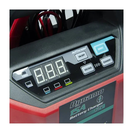 Jefferson 15A Battery Charger - 12V | Fast Charging with 300-Second Booster
