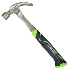 Jefferson 16 Oz One Piece Forged Claw Hammer - Precision Balanced with Anti-Slip Grip
