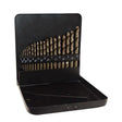 Jefferson 19Pc M35 Cobalt Drill Bit Set - Black Metal Box, 1-10mm Sizes