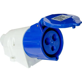 Jefferson 230V 32A Wall Mounted Socket - Heavy-Duty Industrial Power Outlet | JEFELSOCWM-23032