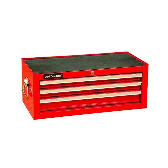 Jefferson 3 Drawer Middle Chest - Red