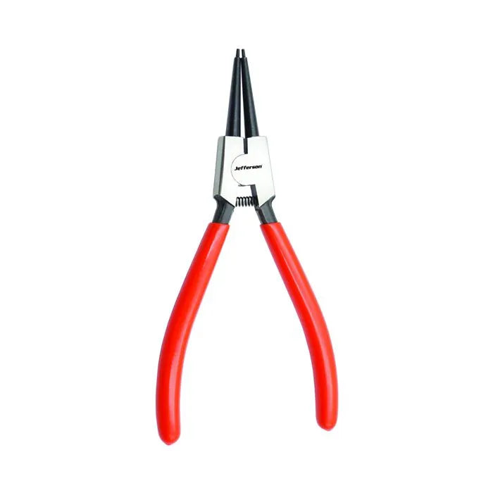 Jefferson 4 Piece 7" Circlip Pliers Set - High Carbon Steel with Red Rubber Handles