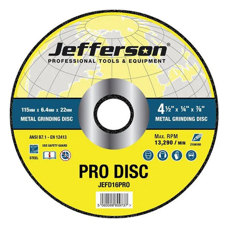  Jefferson 4.5" Metal Grinding Abrasive Disc