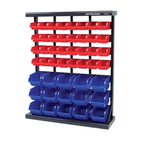 Jefferson 47 Bins Heavy-Duty Storage Rack - Free Standing
