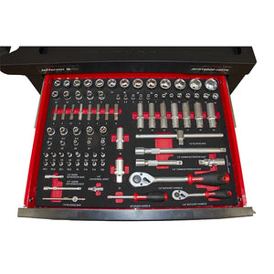 Jefferson 7-Drawer Professional Tool Chest | 146-Piece Tool Kit | Heavy-Duty Storage