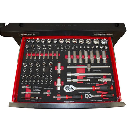 Jefferson 7-Drawer Professional Tool Chest | 146-Piece Tool Kit | Heavy-Duty Storage