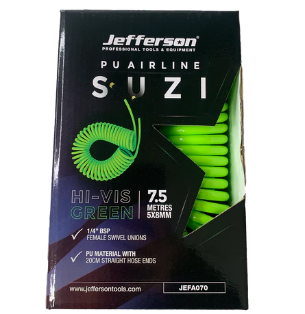 Jefferson 7.5M Green Hi-Vis Suzi Airline 
