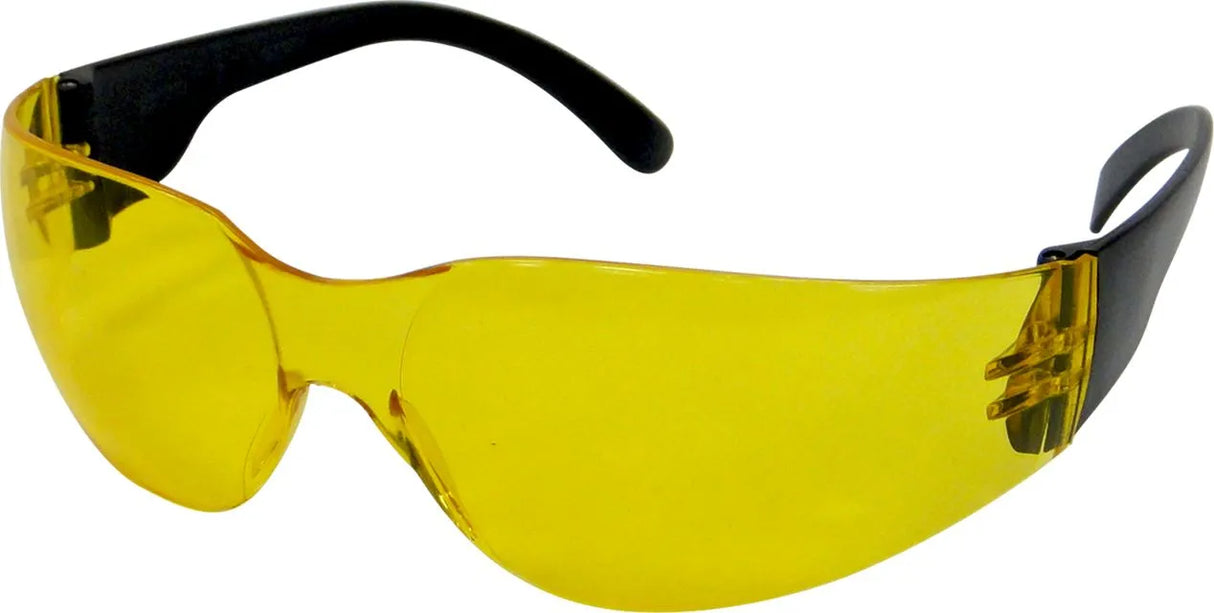 Jefferson Amber Frameless Safety Glasses